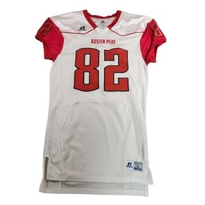 Russell Athletic Austin Peay Governors Football Jersey Size L #82 Team Issued